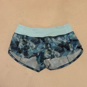 lululemon athletica Blue Geometric Athletic Shorts